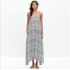 Madewell Blue Moroccan Tile Print Maxi Dress, NWT, XS